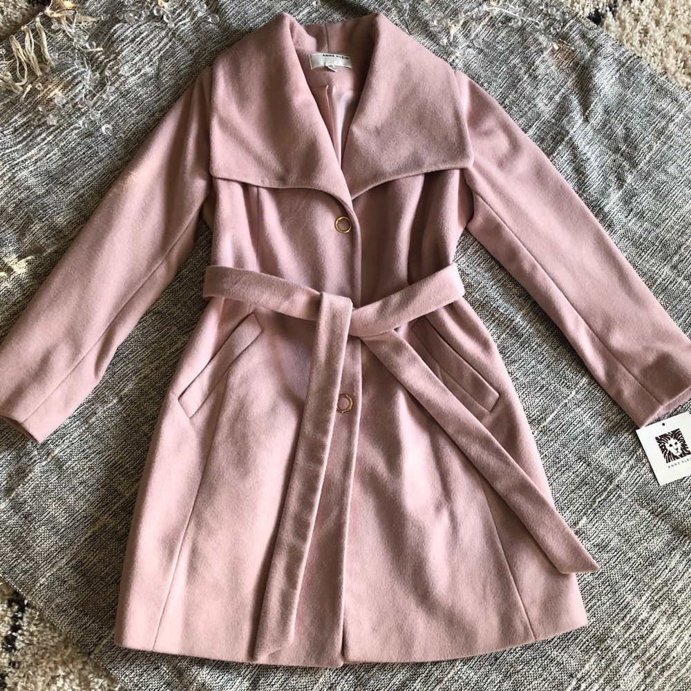 “Anne Klein” Pink Dress Coat